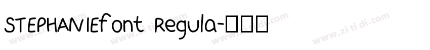 STEPHANIEfont Regula字体转换